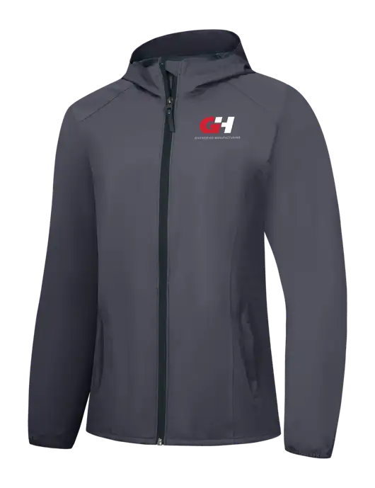 Womens Dark Grey Essential Rain Jacket w/G&H Logo