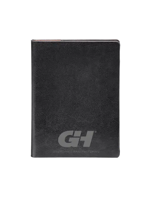 Fabrizio Black Rfid Passport Holder w/G&H Logo