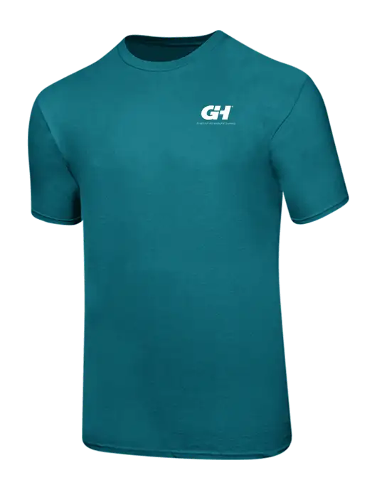 Ring Spun Teal 4.5 oz T-Shirt w/G&H Logo
