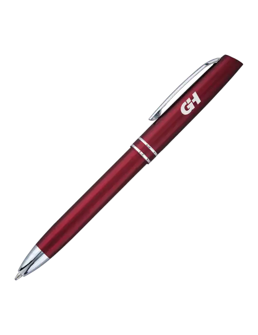 Maroon Anguilla Black Ink Pen w/G&H Logo