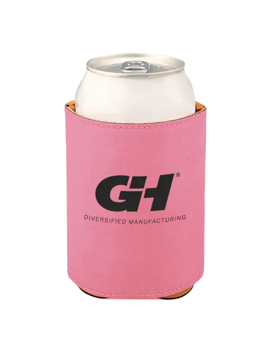 Pink Leatherette Beverage Holder w/G&H Logo
