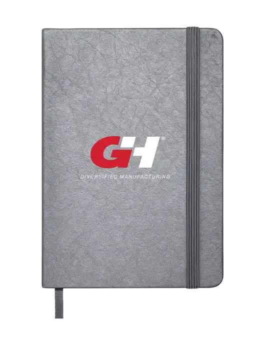 Granite Dark Grey Hardcover Journal, 5.62 X  8.37 w/G&H Logo