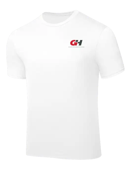 White PosiCharge Competitor Tee w/G&H Logo