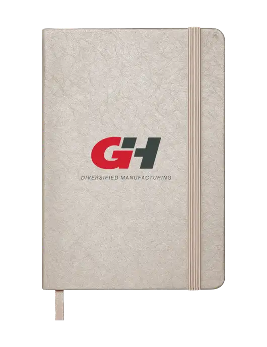 Granite Light Grey Hardcover Journal, 5.62 X  8.37 w/G&H Logo