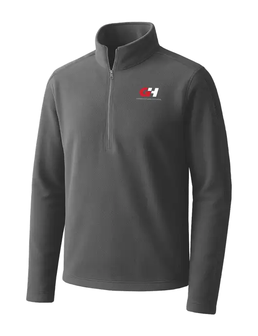 Medium Grey Microfleece 1/2 Zip Pullover w/G&H Logo