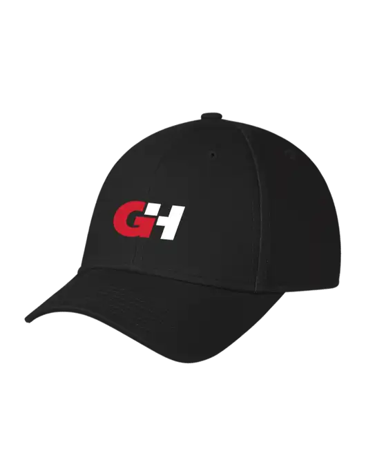 Black Structured Cap Hook & Loop w/G&H Logo