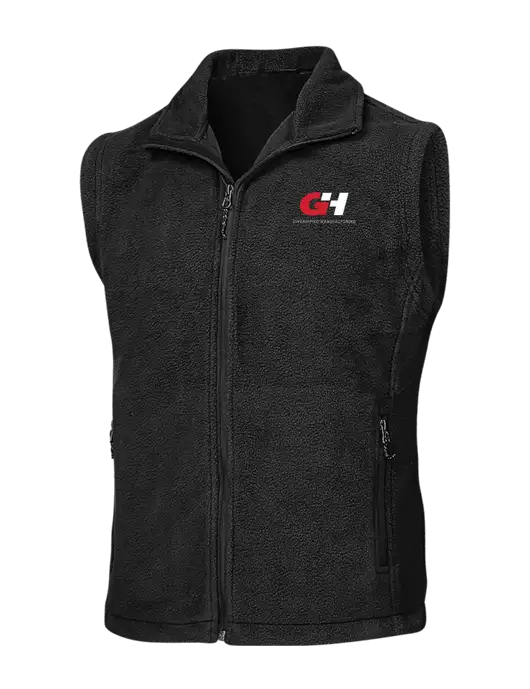 Black Fleece Vest w/G&H Logo