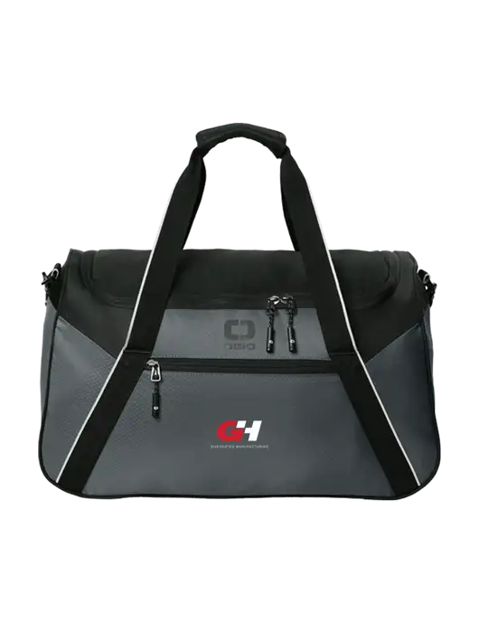 OGIO Dark Medium Grey/Black Inception Duffel w/G&H Logo