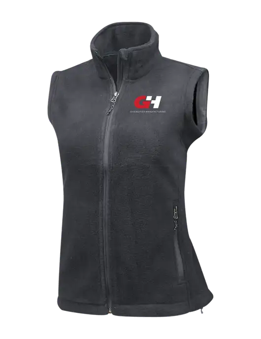 Medium Grey Womens Fleece Vest w/G&H Logo