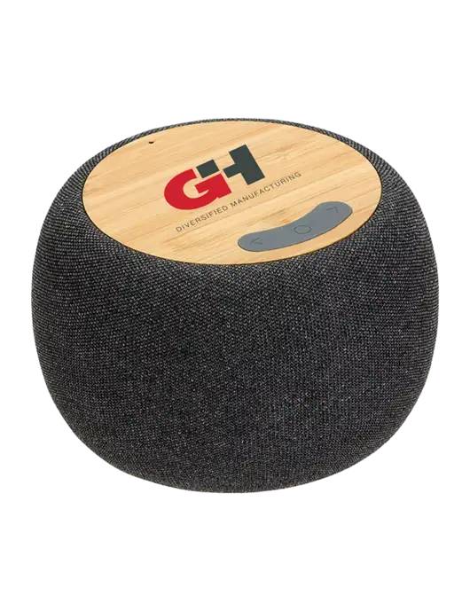 Bamboo Wireless Speaker With 5W Wireless Charger w/G&H Logo
