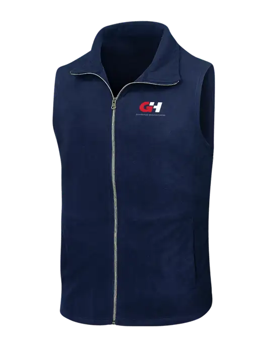 Navy Microfleece Vest w/G&H Logo