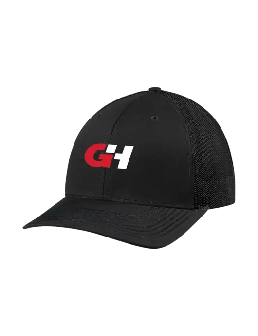 Richardson Adjustable Snapback Original 112 Trucker Cap Black w/Black Mesh w/G&H Logo