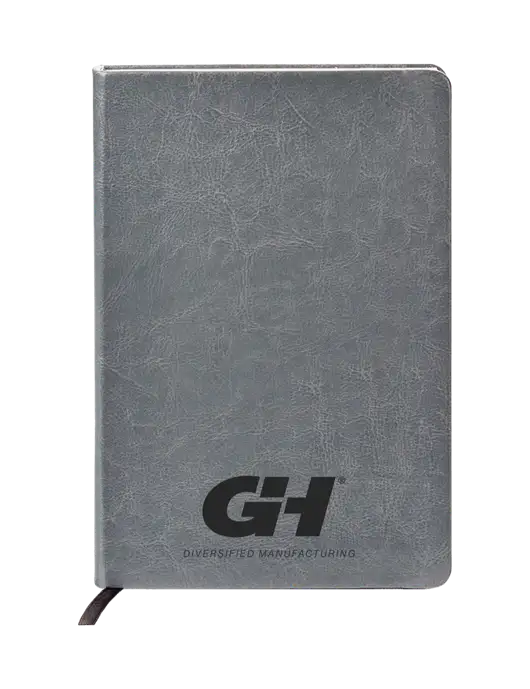 Fabrizio Grey Hard Cover 5.75 x 8.3 Journal w/G&H Logo