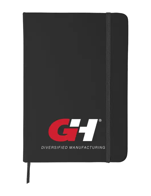 Black Comfort Touch Bound Journal 5" X 7" w/G&H Logo