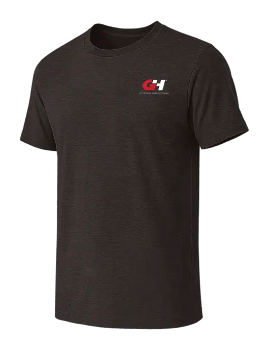 BELLA+CANVAS Dark Grey Heather CVC Short Sleeve Tee w/G&H Logo