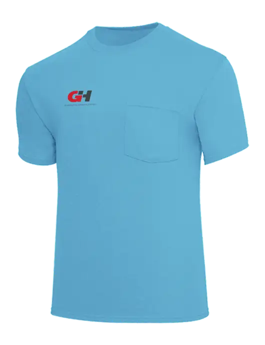 Core Blend Light Sapphire Blue Pocket T-Shirt w/G&H Logo