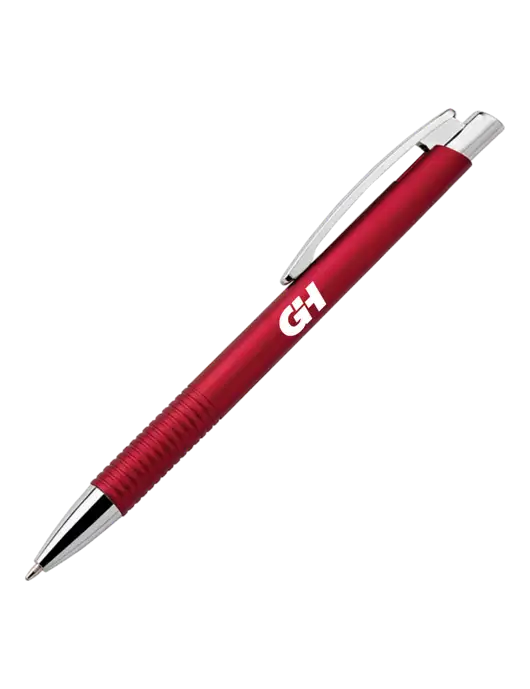 Malay Red Ballpoint Pen - Blue Ink w/G&H Logo