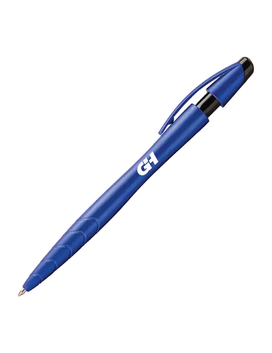 Awali Blue Metallic Pen - Black Ink w/G&H Logo