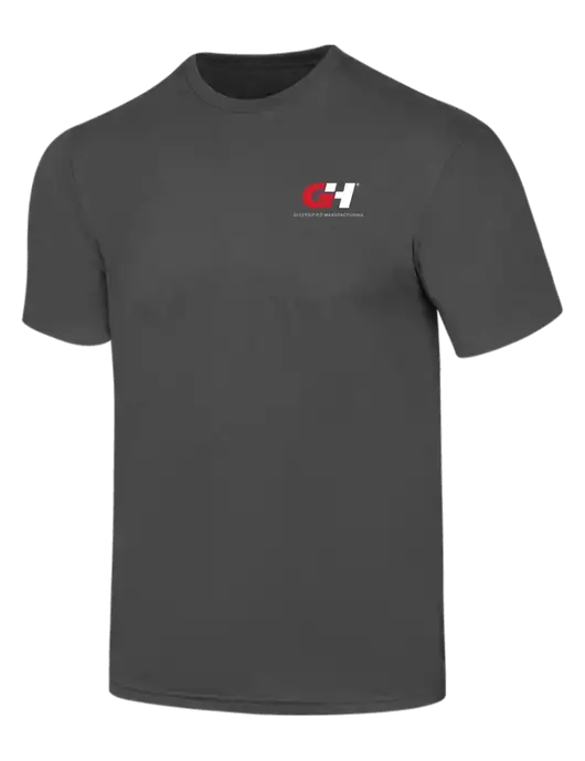 Simply Soft Charcoal 4.5oz  Poly/Combed Ring Spun Cotton T-Shirt w/G&H Logo