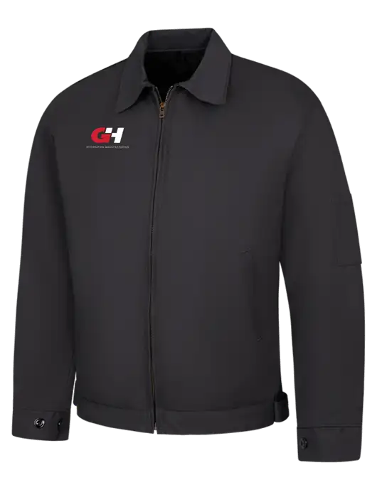 Red Kap Dark Grey Slash Pocket Jacket w/G&H Logo