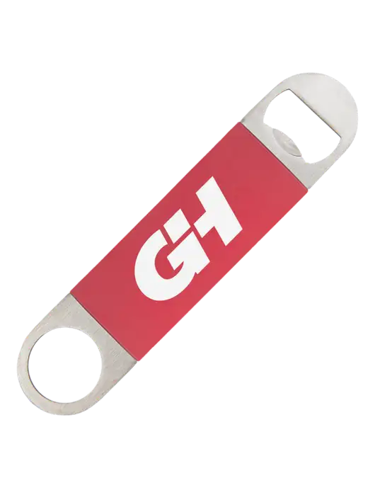 Red Bottle Opener with Silicone Grip w/G&H Logo