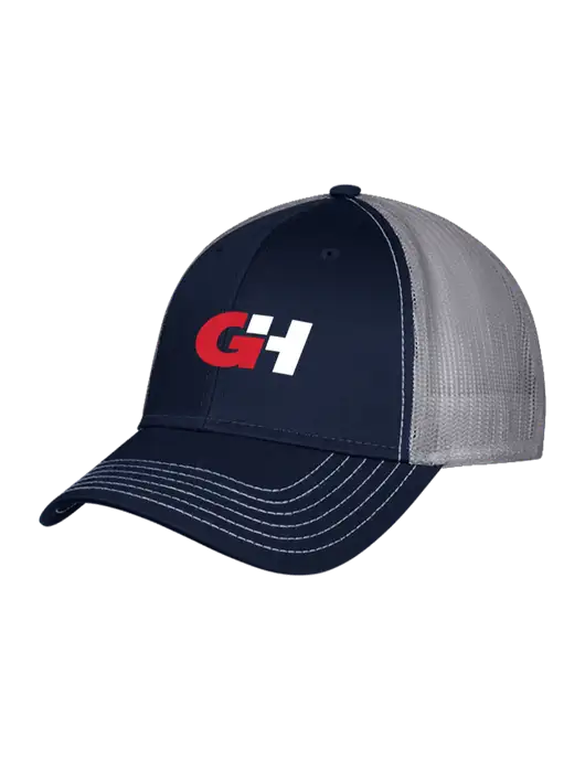 Navy/Grey Mesh Trucker Cap Snap Back w/G&H Logo