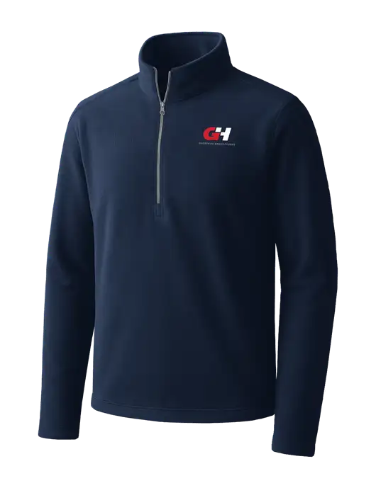 Navy Microfleece 1/2 Zip Pullover w/G&H Logo