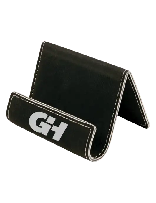 Black Leatherette Card & Phone Holder w/G&H Logo