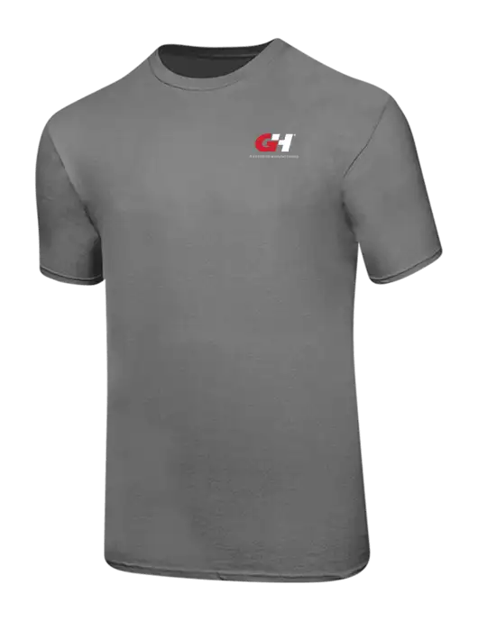 Ring Spun Medium Grey 4.5 oz T-Shirt w/G&H Logo