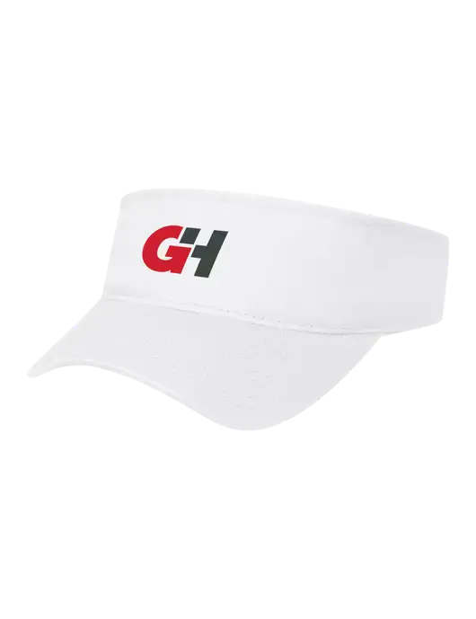 White Cap Visor w/G&H Logo
