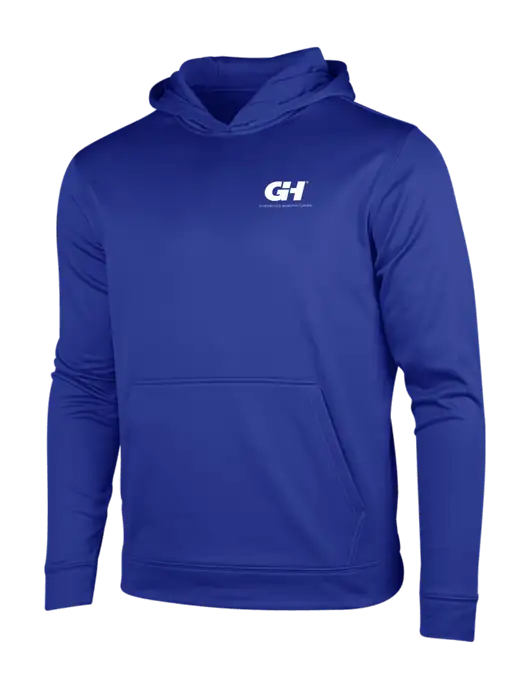 True Royal Sport-Wick Fleece Hooded Pullover w/G&H Logo
