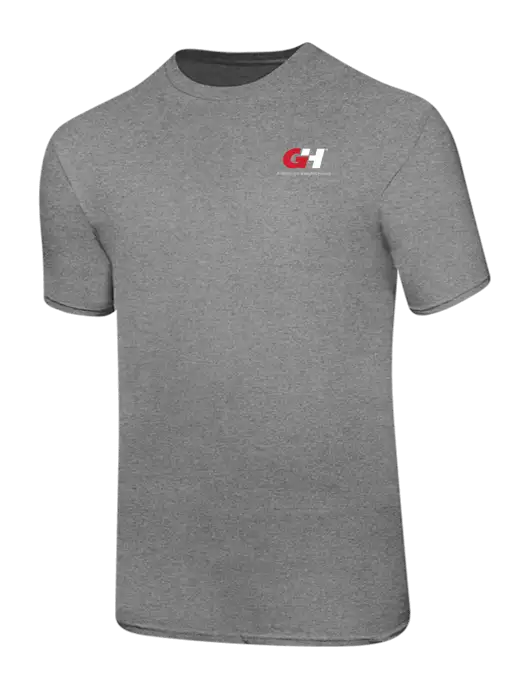 Ring Spun Light Heather Grey 4.5 oz T-Shirt w/G&H Logo