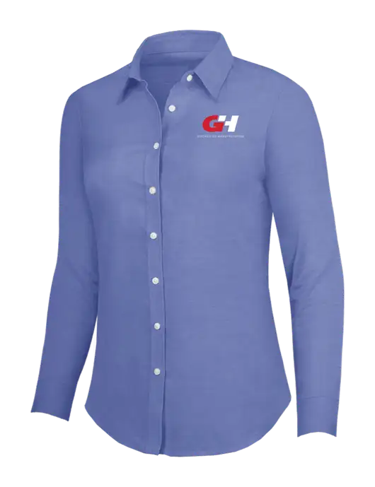 Navy Womens SuperPro Oxford Shirt w/G&H Logo