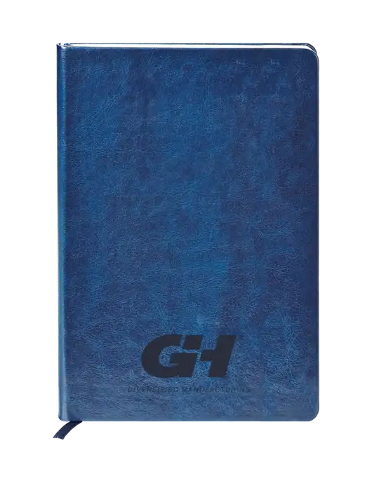 Fabrizio Blue Hard Cover 5.75 x 8.3 Journal w/G&H Logo