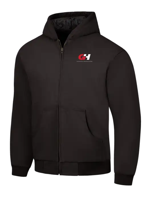 CornerStone Black Duck Cloth Hooded Work Jacket w/G&H Logo