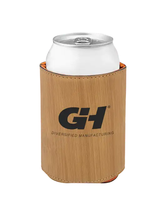 Bamboo Leatherette Beverage Holder w/G&H Logo