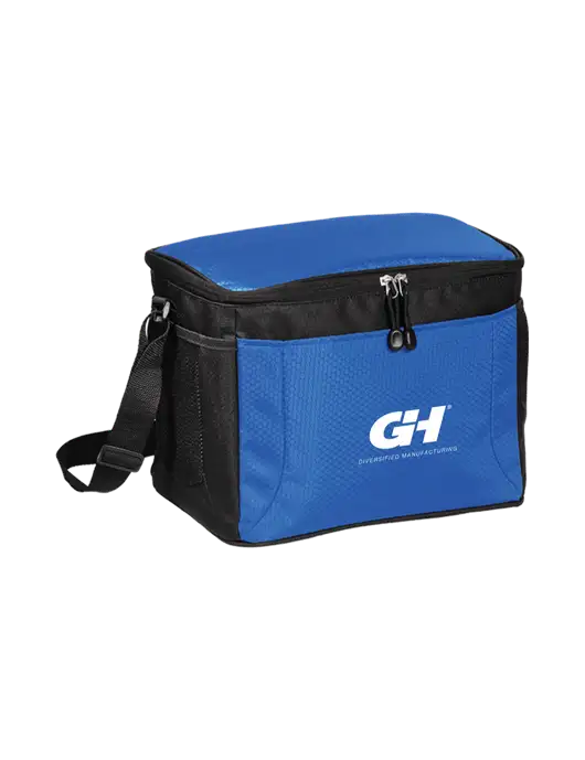 12 Can Twilight Blue/Black Cube Cooler  w/G&H Logo