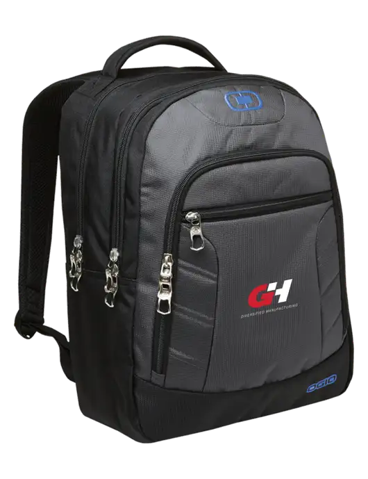 OGIO Dark Grey/Royal Blue Colton Laptop Backpack  w/G&H Logo