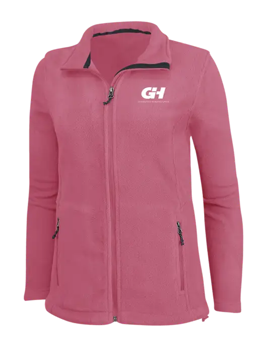 Womens Pink Fleece Jacket w/G&H Logo