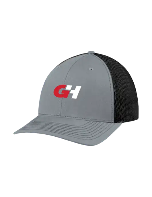Richardson Adjustable Snapback Original 112 Trucker Cap Heather Grey w/Black Mesh w/G&H Logo