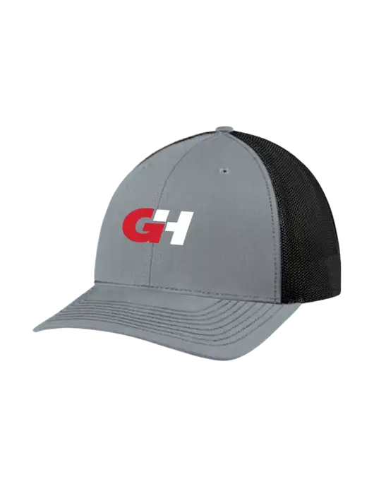 Richardson Adjustable Snapback Original 112 Trucker Cap Heather Grey w/Black Mesh w/G&H Logo
