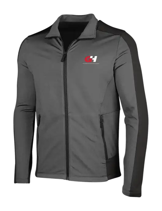 Medium Grey Heather Grid Fleece Jacket w/G&H Logo