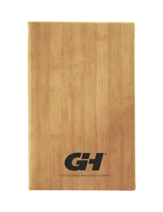 Bamboo Leatherette 5.25 x 8.25 Journal w/G&H Logo