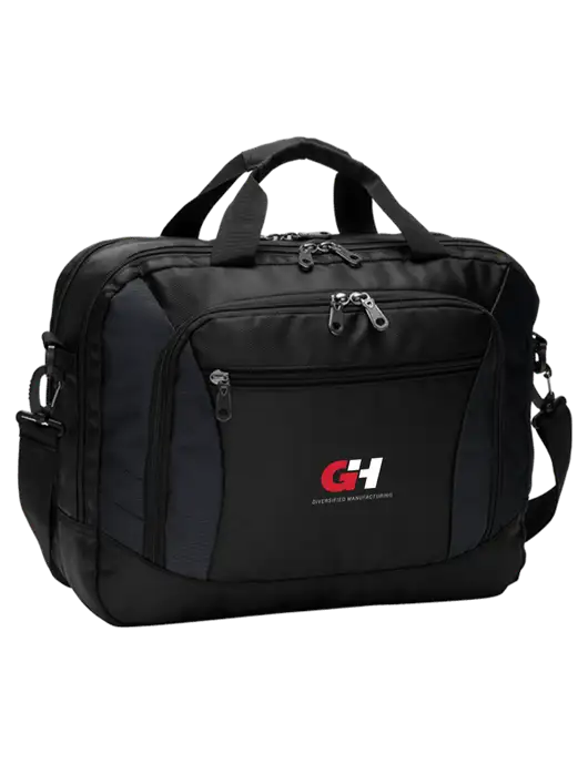Commuter Black Laptop Briefcase w/G&H Logo