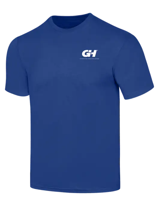 Simply Soft Dark Royal 4.5oz  Poly/Combed Ring Spun Cotton T-Shirt w/G&H Logo