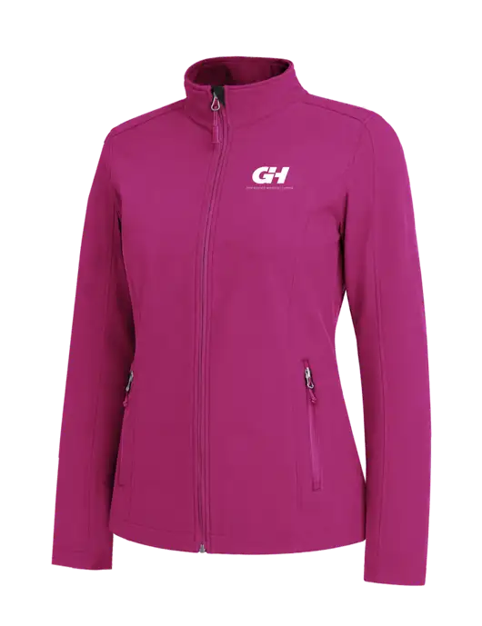 Dark Fuchsia Womens Core Soft Shell Jacket w/G&H Logo
