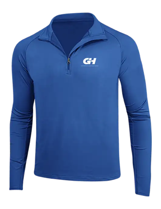 Dark Royal Sport Wick Stretch 1/4 Zip Pullover w/G&H Logo