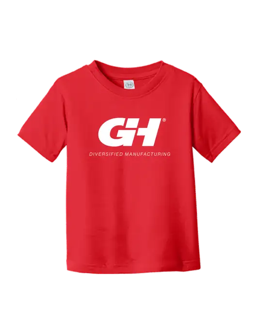 Rabbit Skins Red Toddler Fine Jersey Tee w/G&H Logo