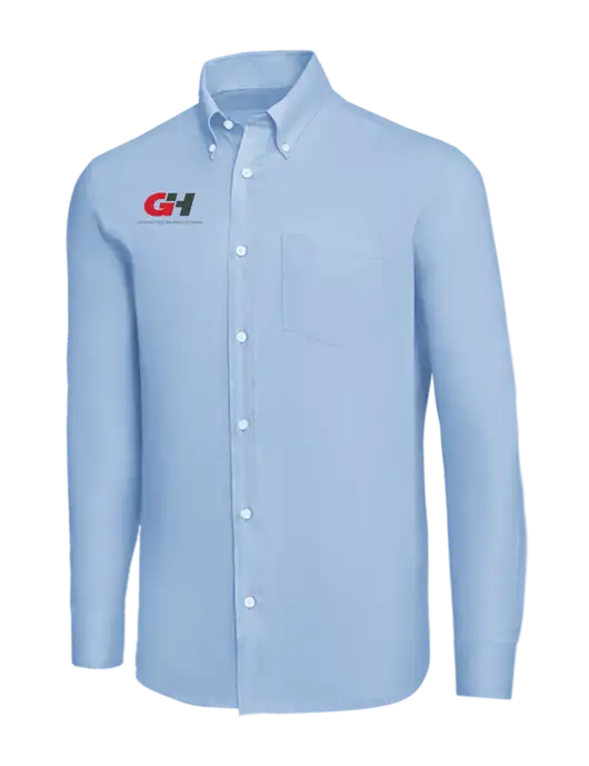 Brooks Brothers Light Blue Wrinkle-Free Stretch Nailhead Shirt w/G&H Logo