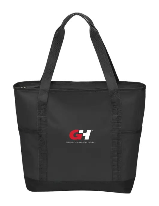 On the Go Black/Black Tote w/G&H Logo